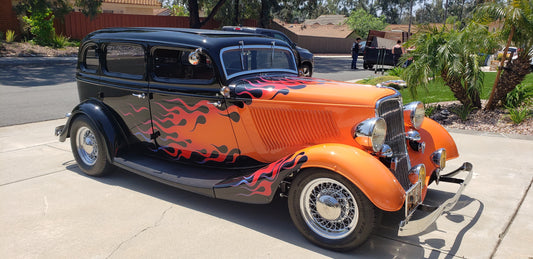 1933 Ford Sedan Flames 350 V8 700R4 SOLD