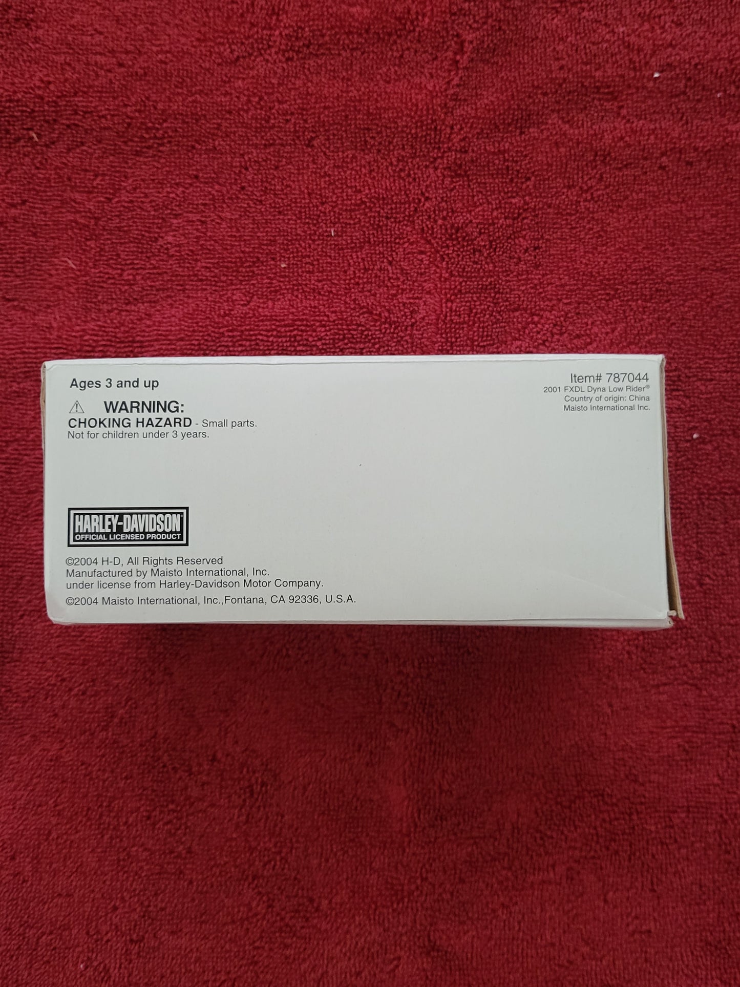 2001 Harley Davidson FXDL Dyna Low Rider Rewards Center Maisto 1:18 scale NEW