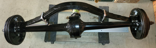 1928-1931 Ford Model A Rear Axle Assembly Complete Hydraulic Brakes FRESH