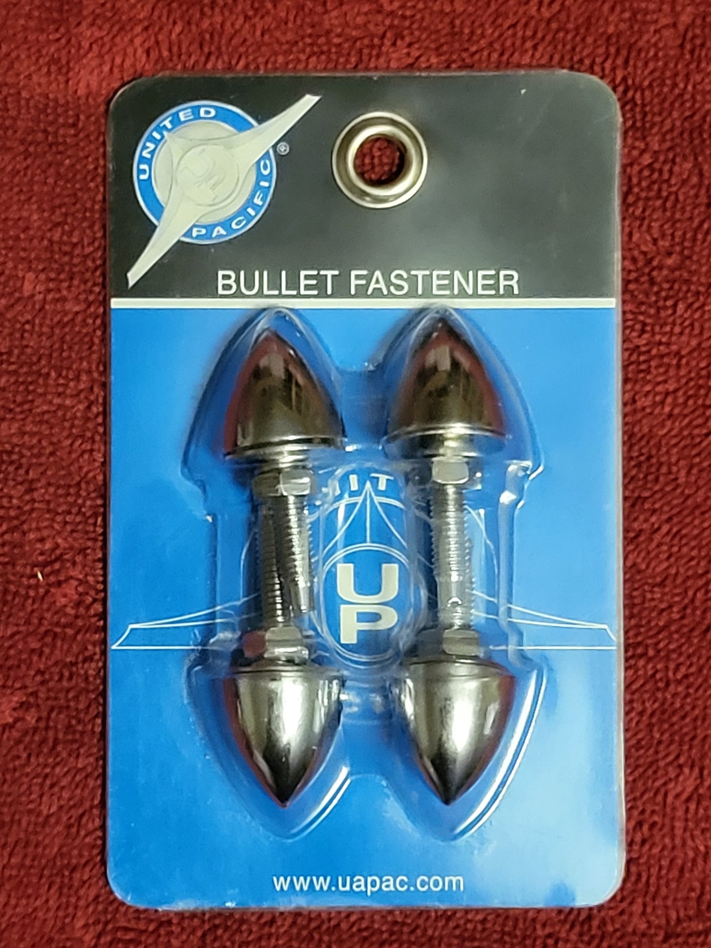 United Pacific 10889 Chrome Bullet License Plate Fastener Screws Pack of 4 NEW B