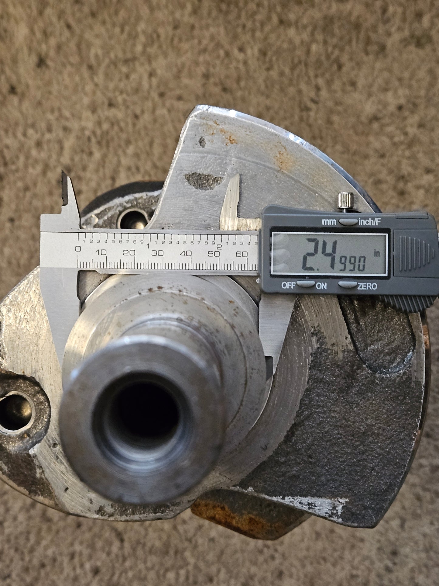 1939-53 Ford Mercury Flathead V8 NOS Crankshaft 3.75 French Freshly Polished NEW 304