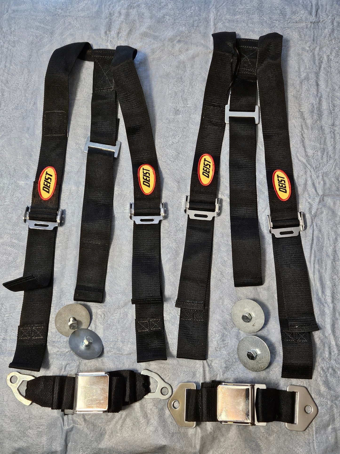 Deist Safety Equipment Seat Belt Harness and Y Shoulder Straps Black New