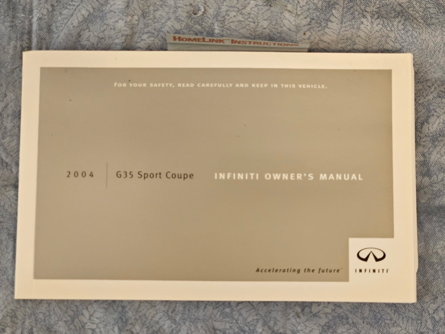 2004 Infiniti G35 Owners Warranty Manuals Original