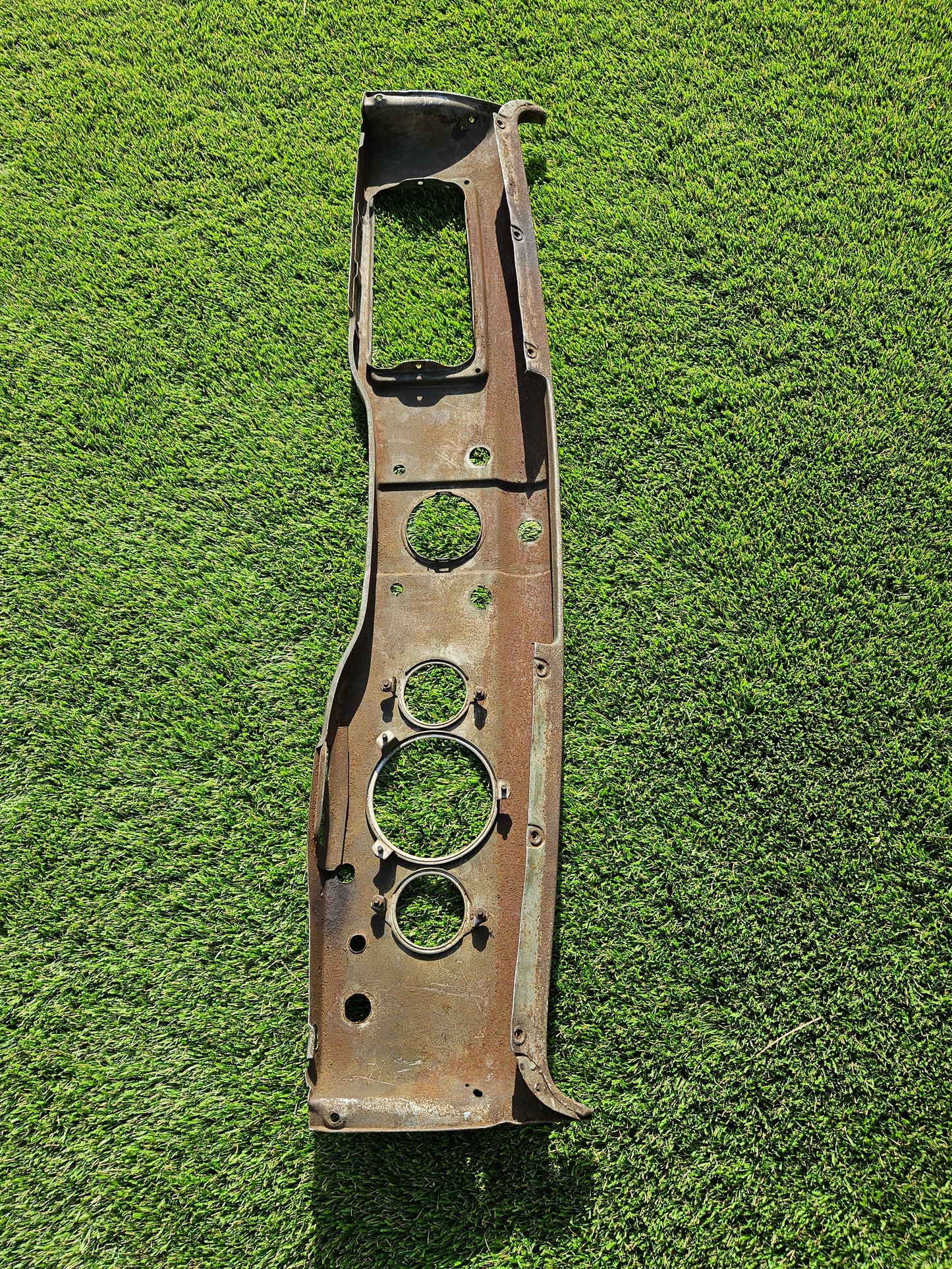 1935-1936 Ford Dashboard Original Used Old Chrome