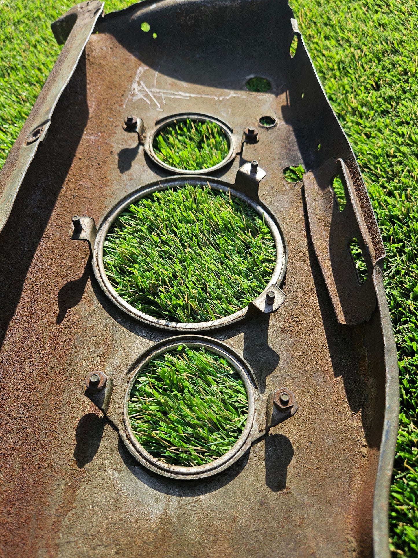 1935-1936 Ford Dashboard Original Used Old Chrome