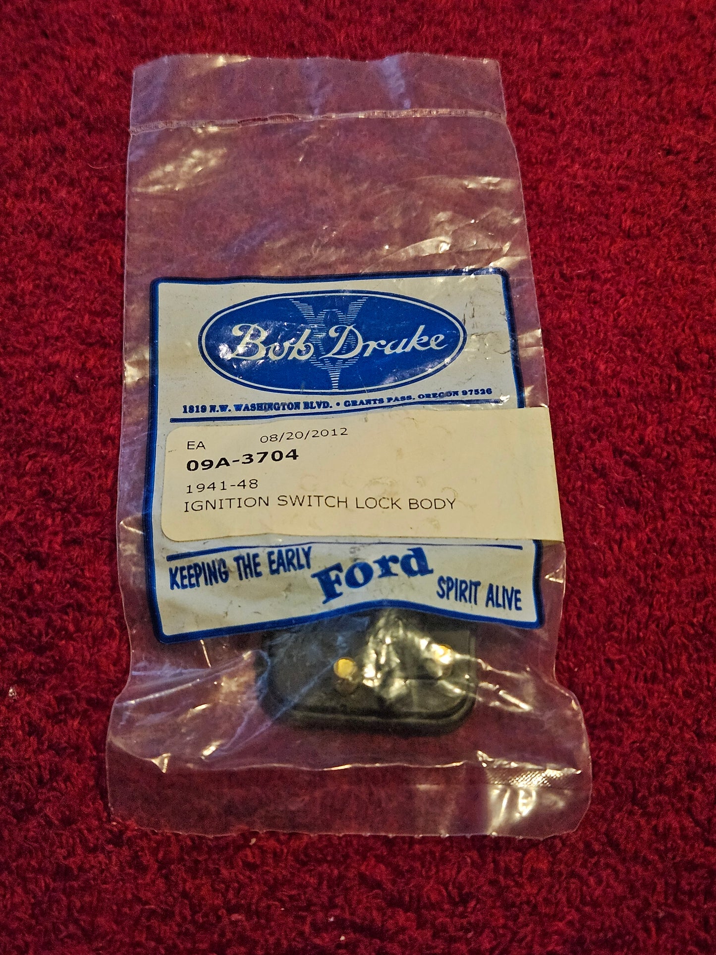 1941-1948 Ford 09A-3704 Ignition Switch Lock Body New