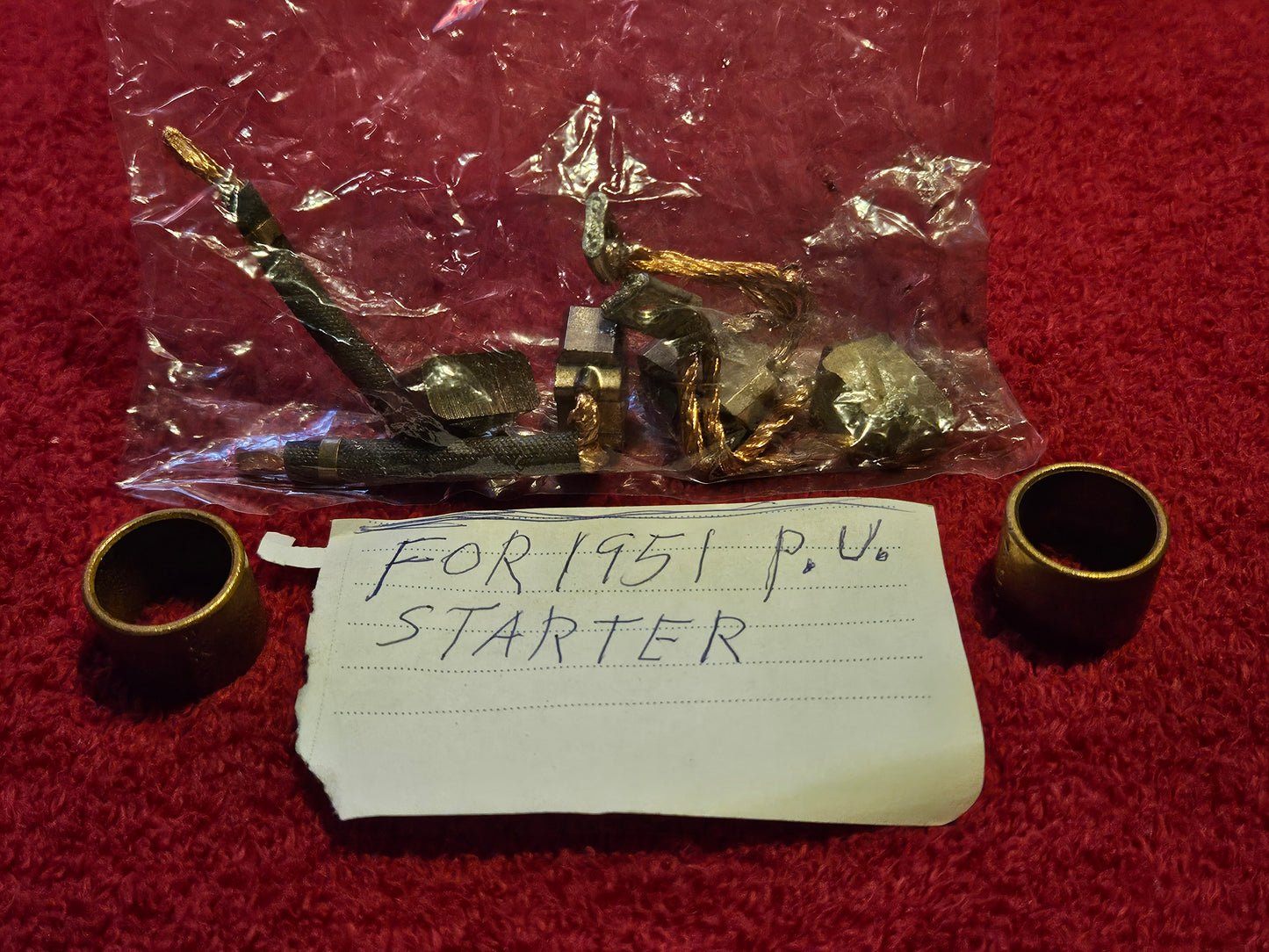 1941-1964 Ford X236 Starter Brush & Bushings Kit OPEN New