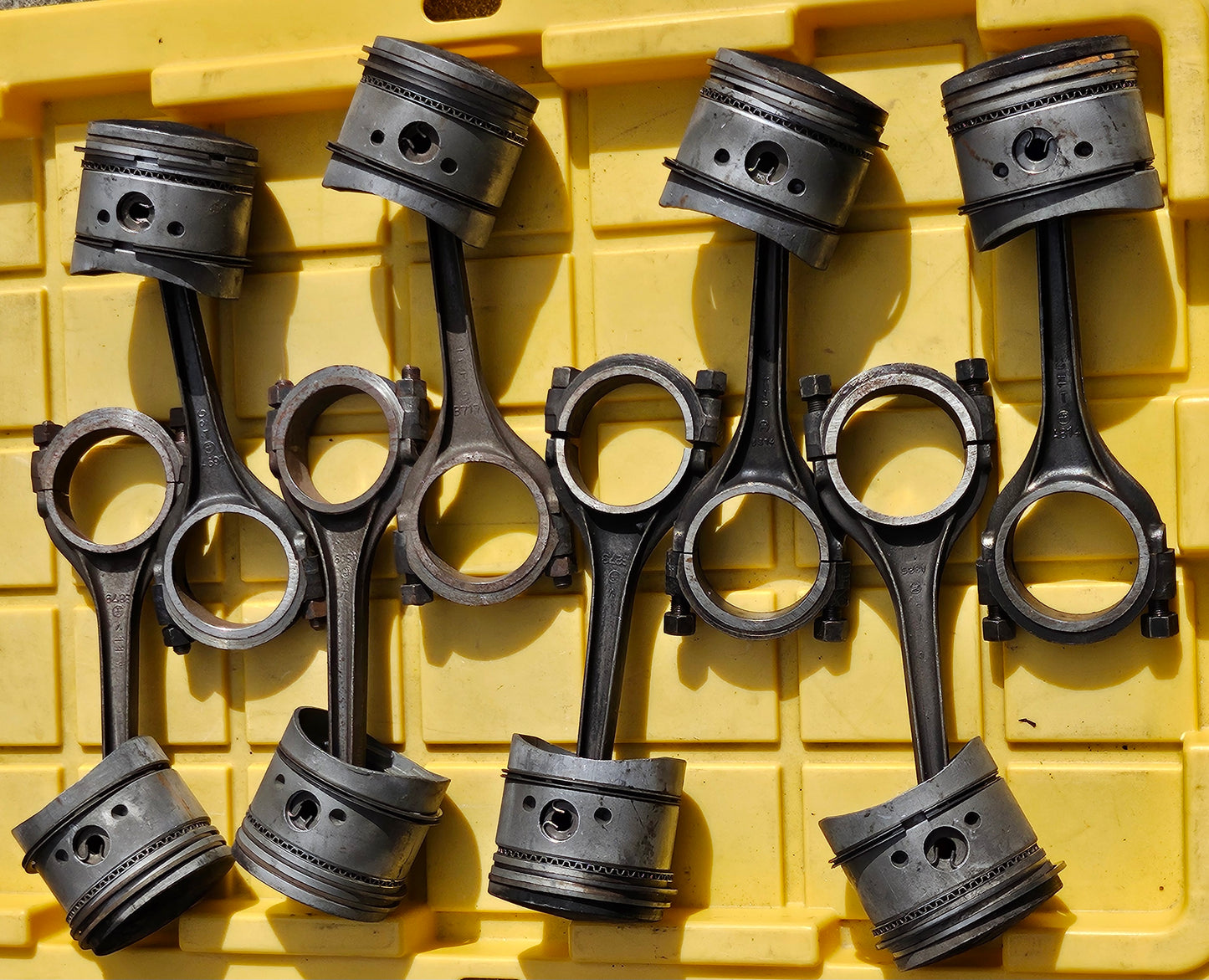 1949-1953 Ford Flathead V8 Used 8BA Connecting Rods Set of 8