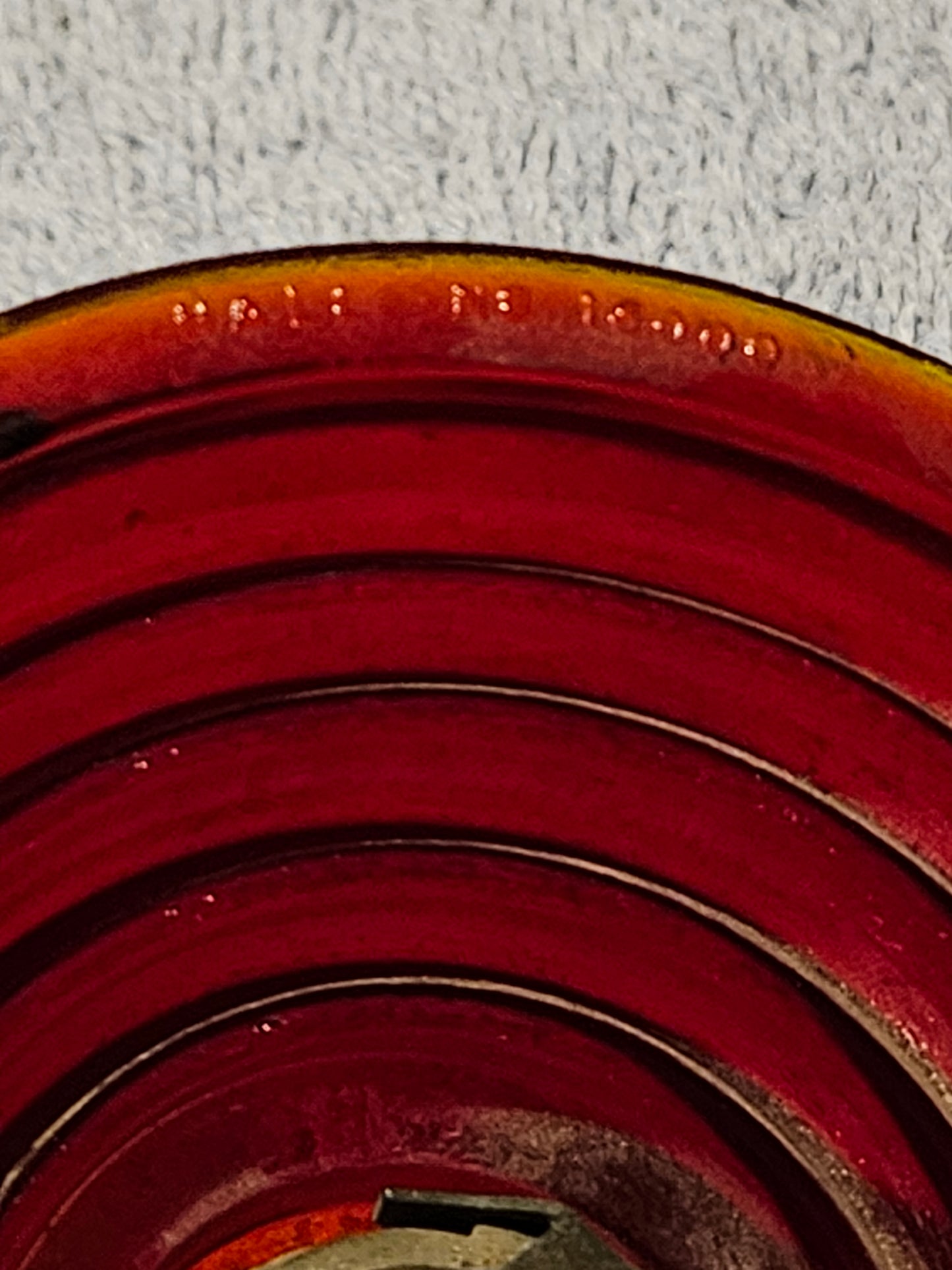 1935-1938 Packard Tail Light Lens Pair w/ Rings Used