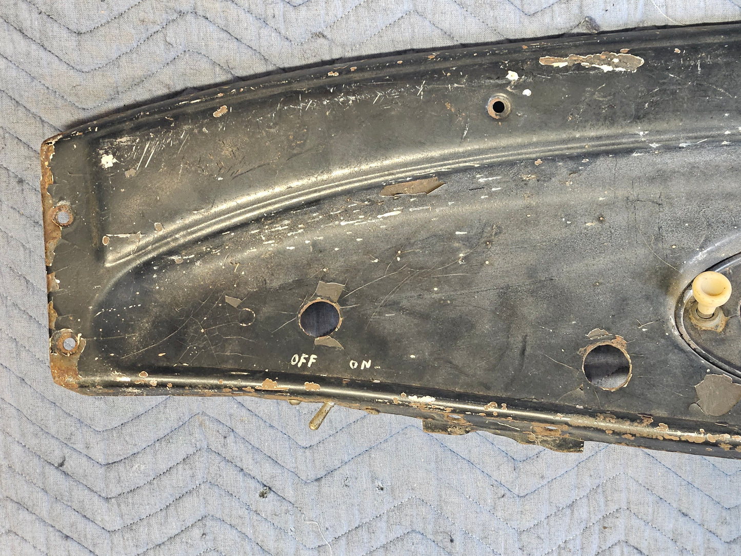 1932 Ford Dashboard Straight Late Outie Clean No Rust Used