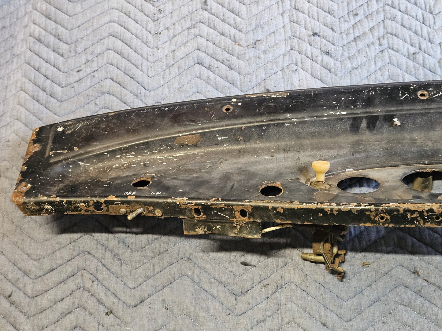 1932 Ford Dashboard Straight Late Outie Clean No Rust Used