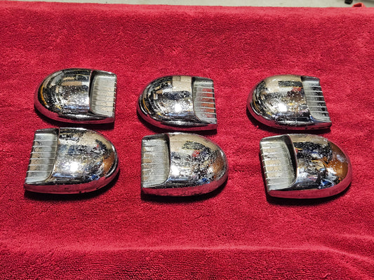 1951 Packard 425598 Rear Fender Louvre Trim Set of 6 Used