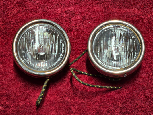 1930-1931 Ford Model A Cowl Light Assemblies Complete No Brackets Pair NEW