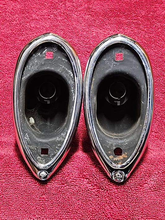 1938-1939 Ford Tail Lights Used Buckets with New Trim Rings