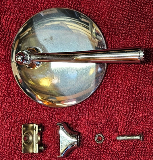 4 inch peep mirror with hardware