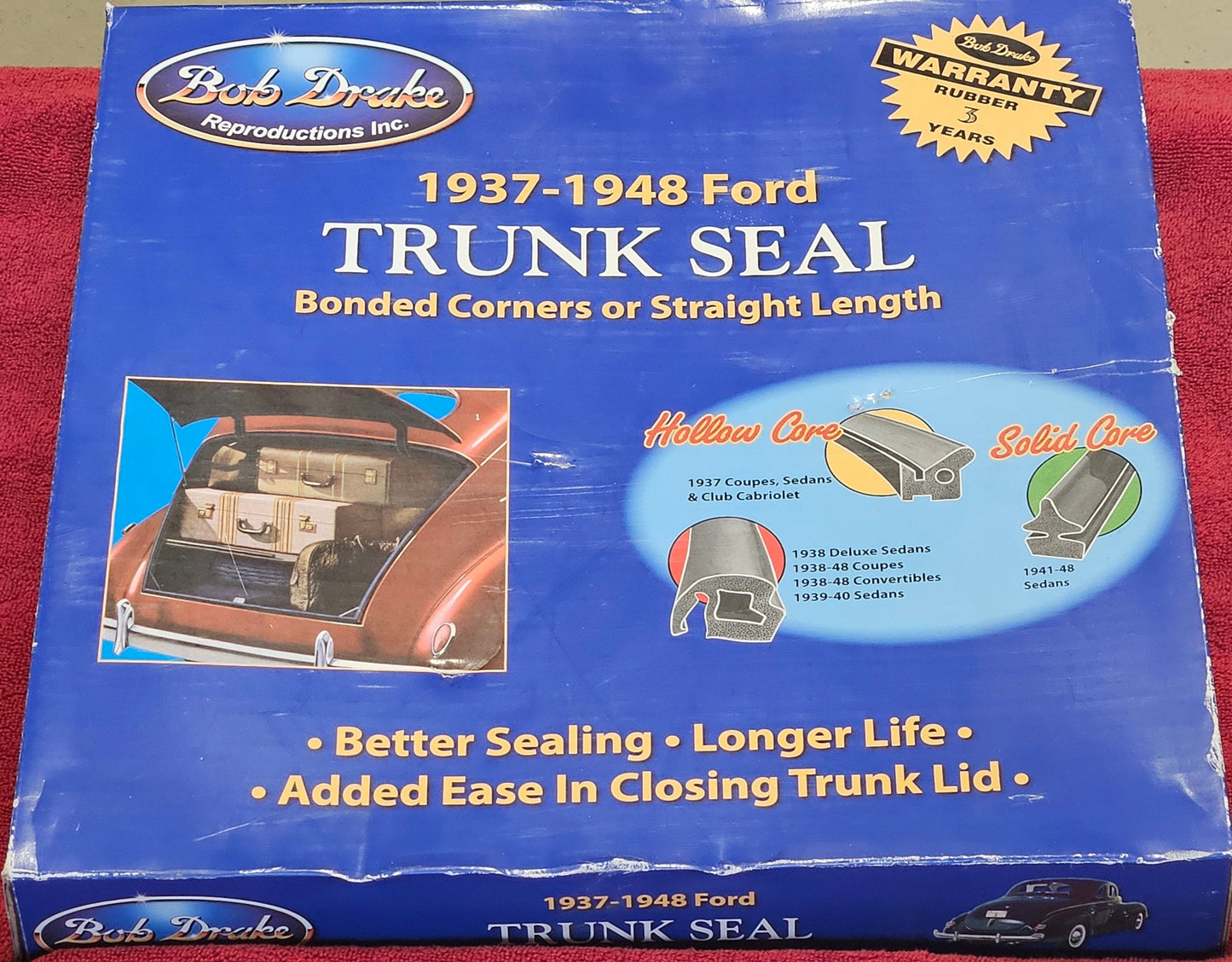1941-1948 Ford Trunk Seal box front