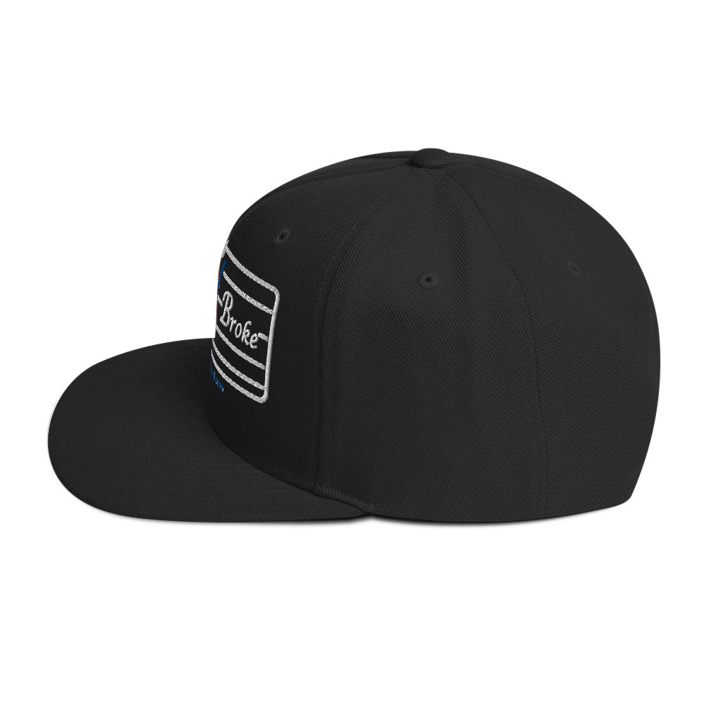 Snapback Hat - Flat Broke Ford Flathead V8