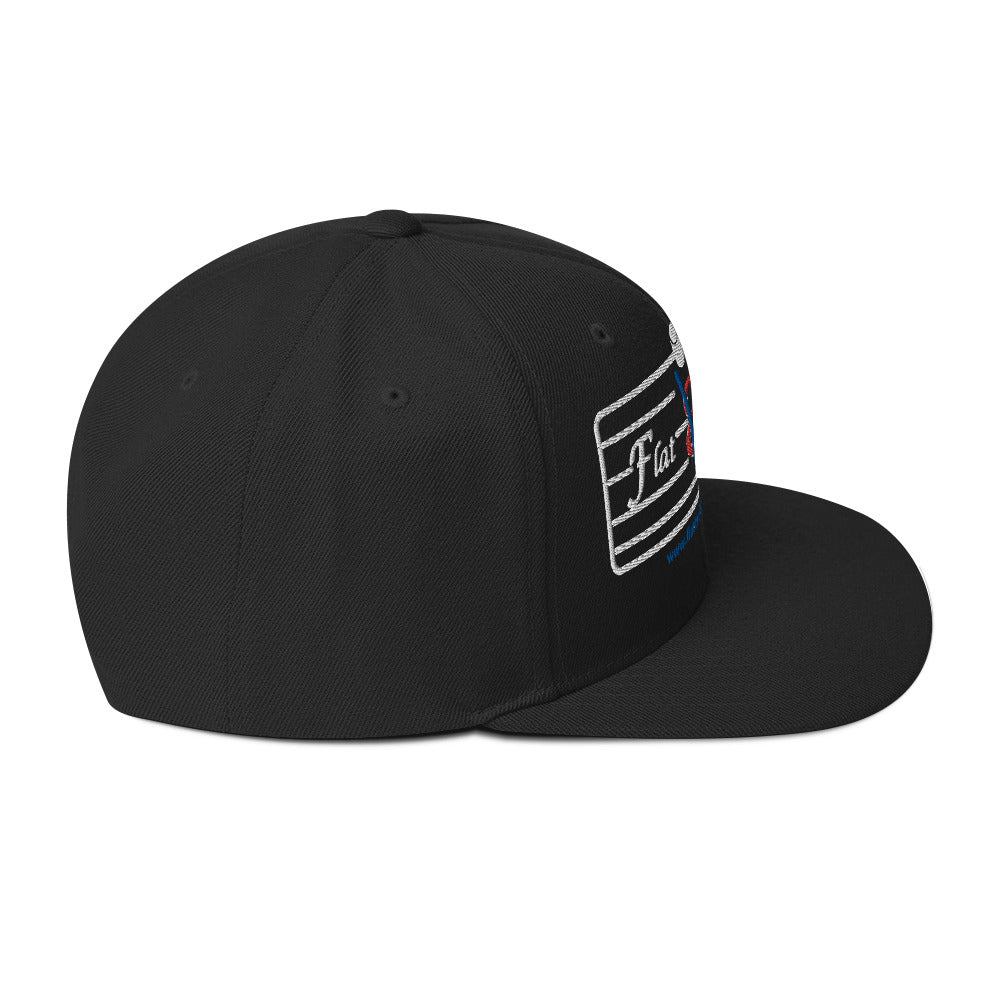 Snapback Hat - Flat Broke Ford Flathead V8