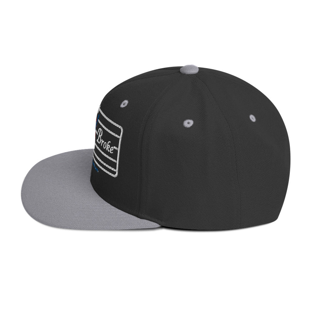 Snapback Hat - Flat Broke Ford Flathead V8