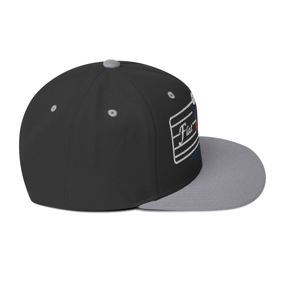 Snapback Hat - Flat Broke Ford Flathead V8