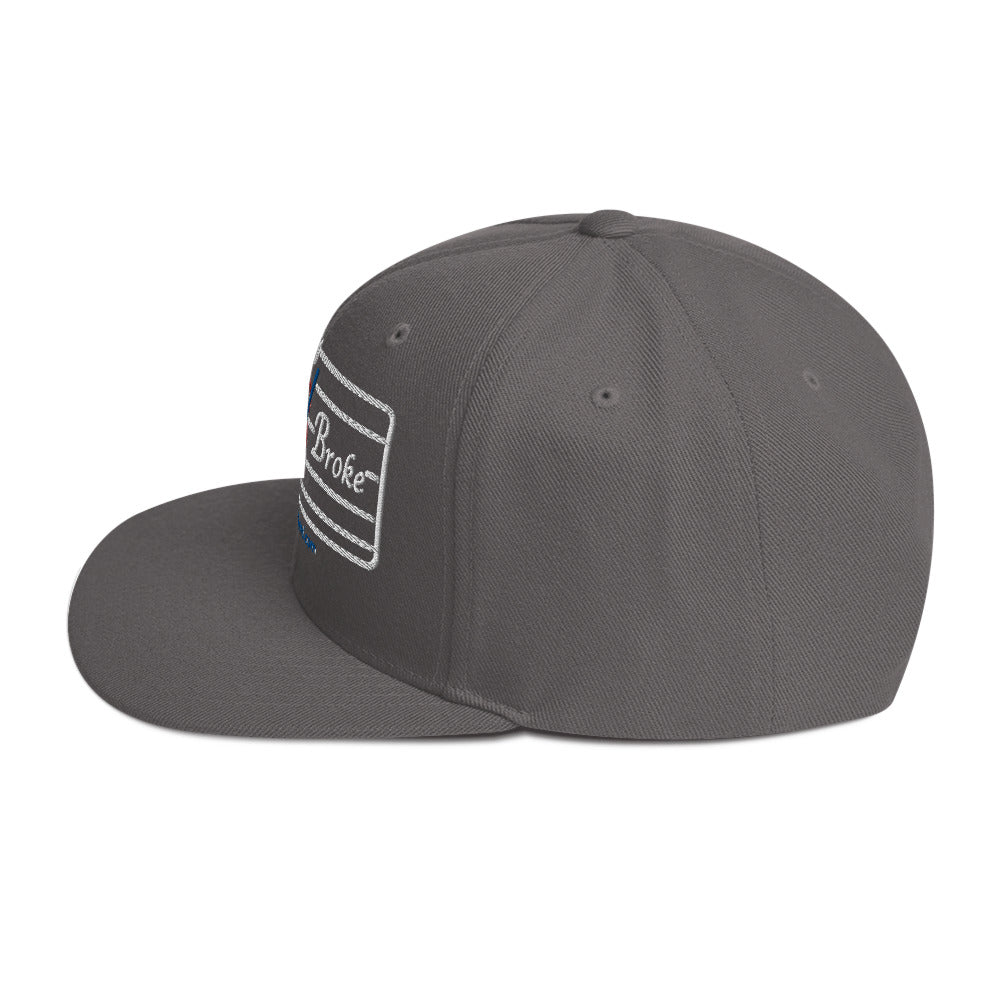 Snapback Hat - Flat Broke Ford Flathead V8