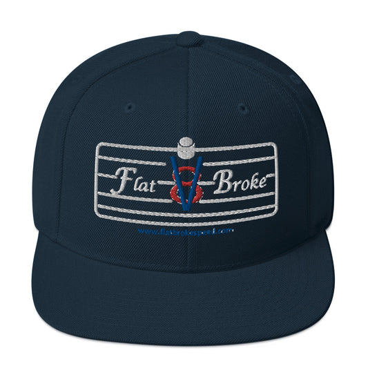 Snapback Hat - Flat Broke Ford Flathead V8