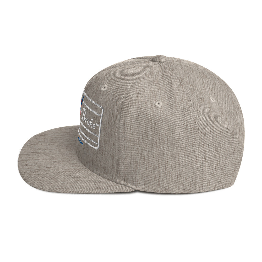 Snapback Hat - Flat Broke Ford Flathead V8