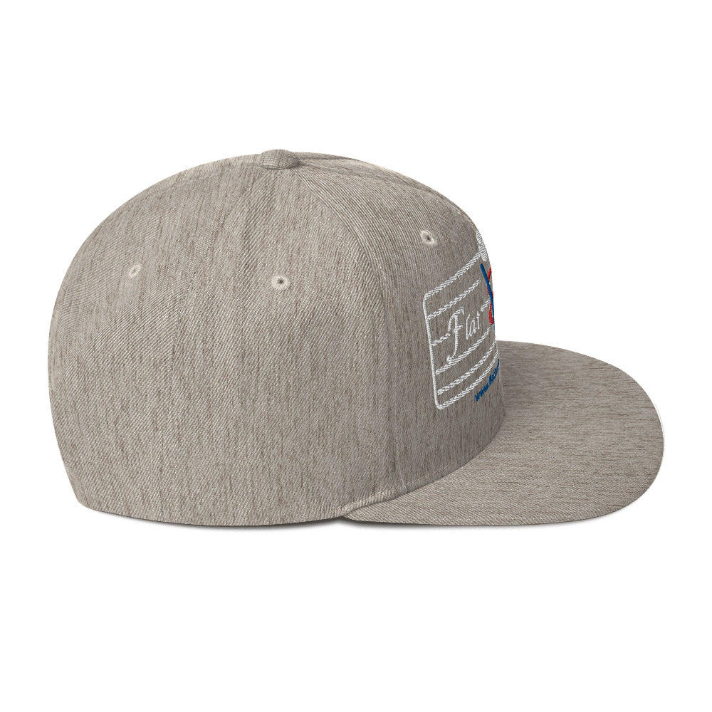 Snapback Hat - Flat Broke Ford Flathead V8