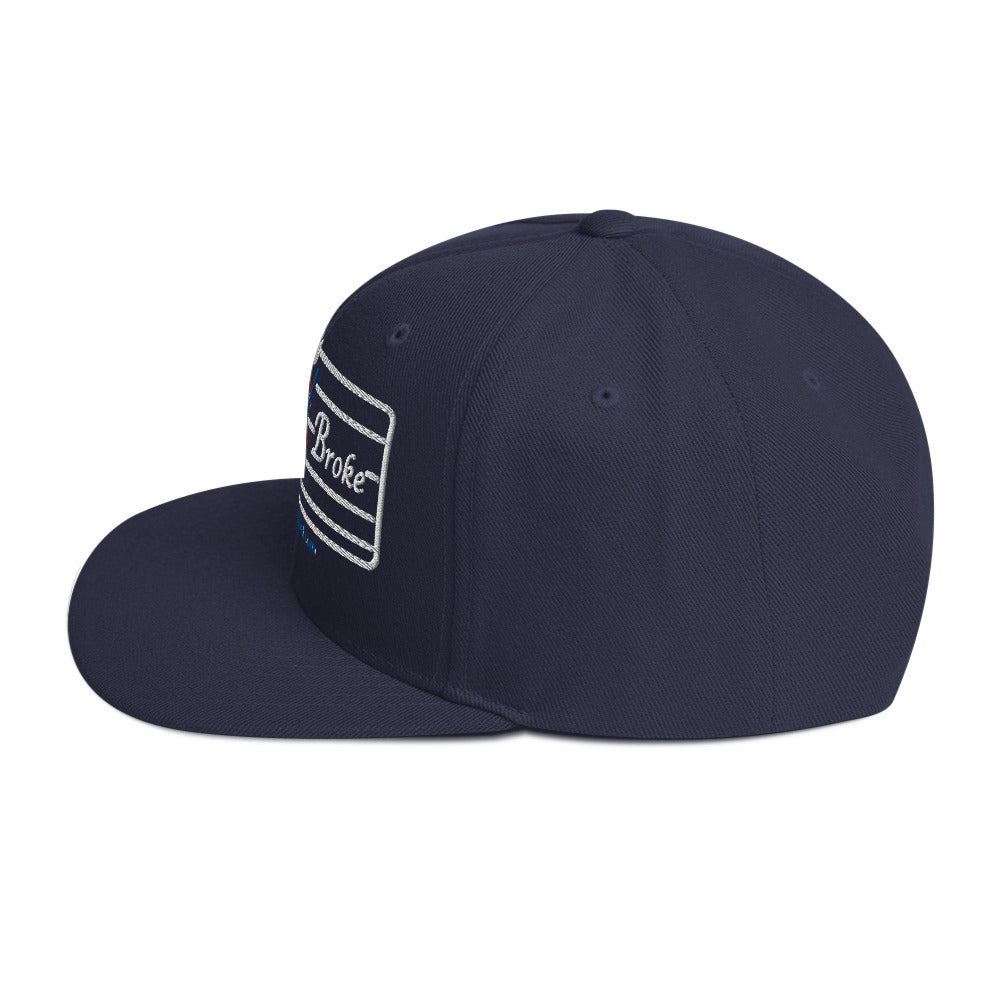Snapback Hat - Flat Broke Ford Flathead V8