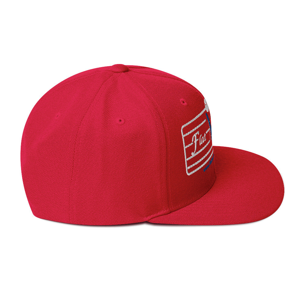 Snapback Hat - Flat Broke Ford Flathead V8