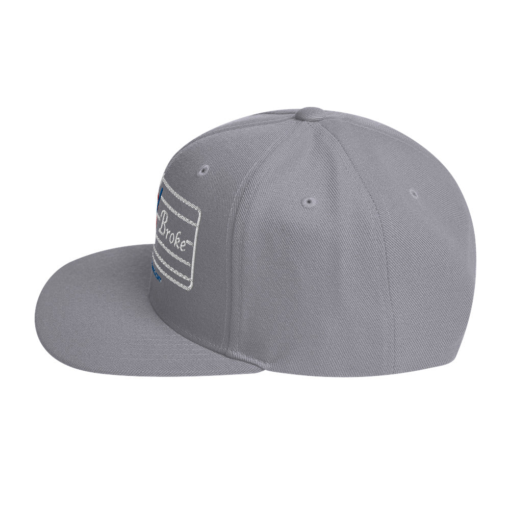 Snapback Hat - Flat Broke Ford Flathead V8