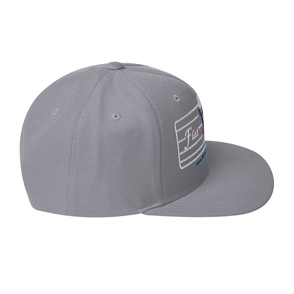 Snapback Hat - Flat Broke Ford Flathead V8