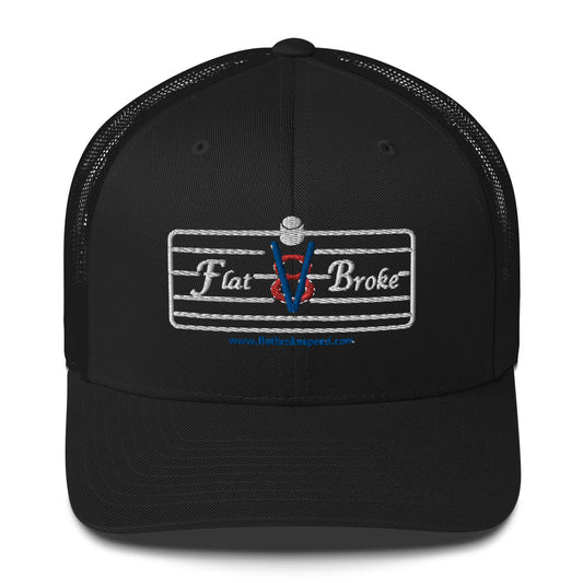 Trucker Cap - Flat Broke Ford Flathead V8