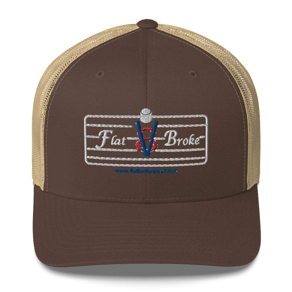 Trucker Cap - Flat Broke Ford Flathead V8