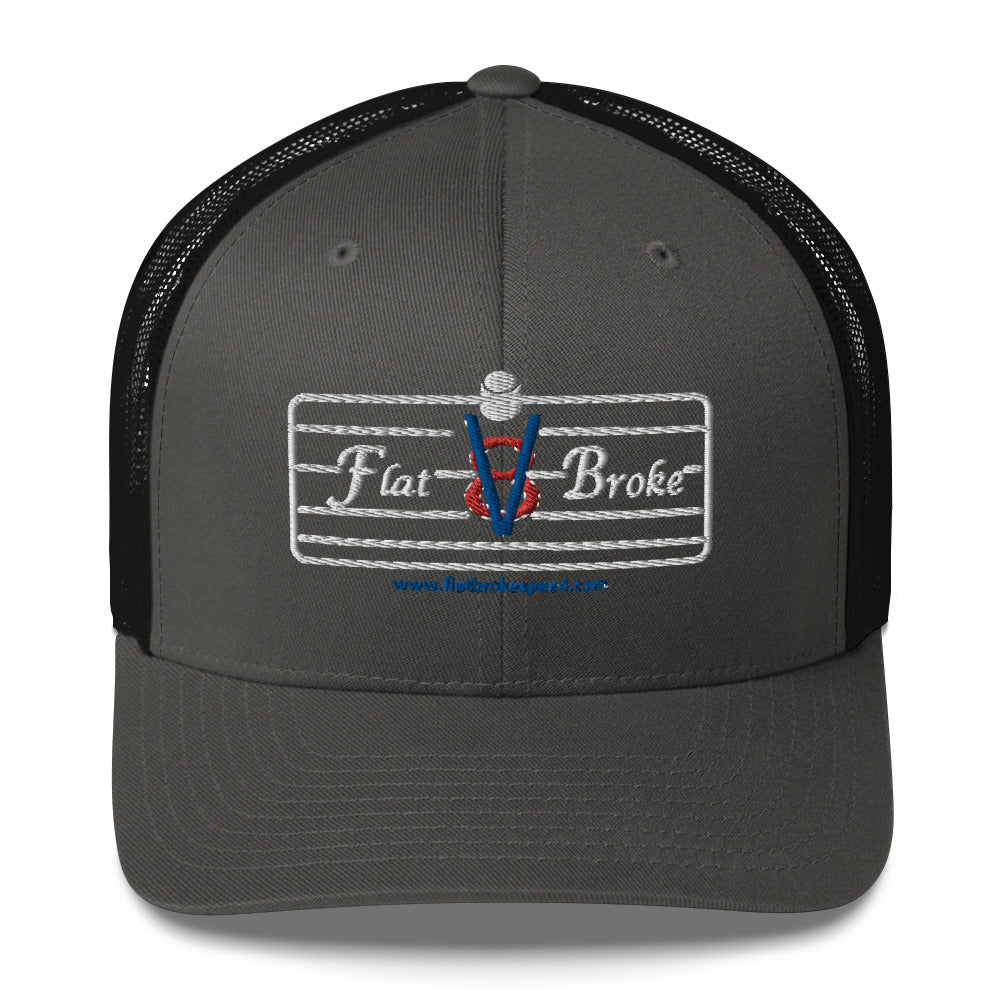 Trucker Cap - Flat Broke Ford Flathead V8