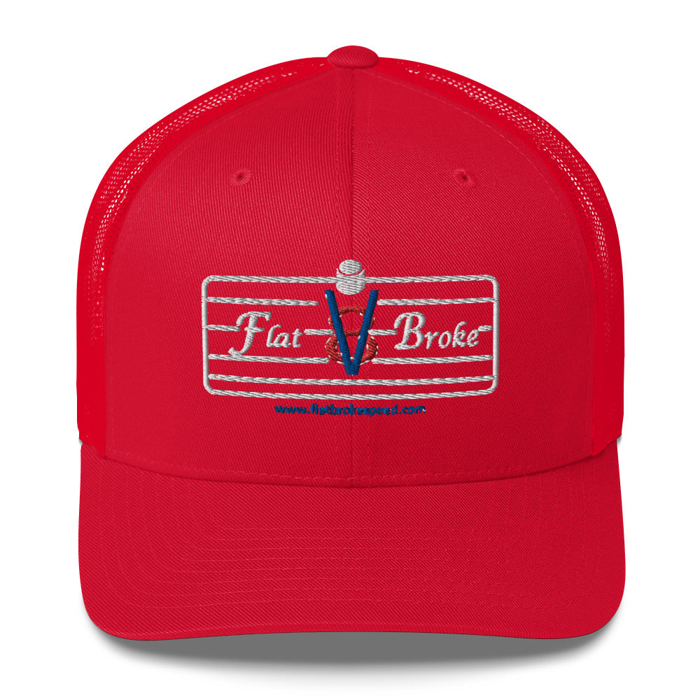 Trucker Cap - Flat Broke Ford Flathead V8
