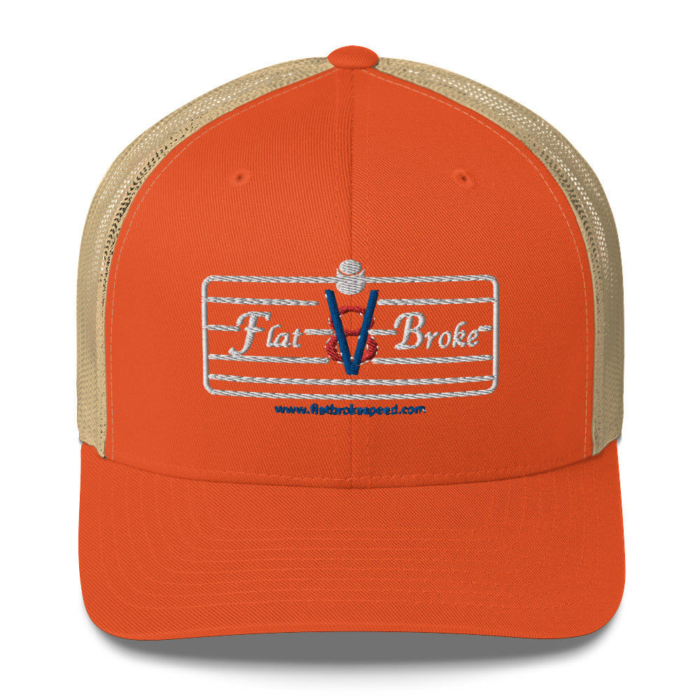 Trucker Cap - Flat Broke Ford Flathead V8