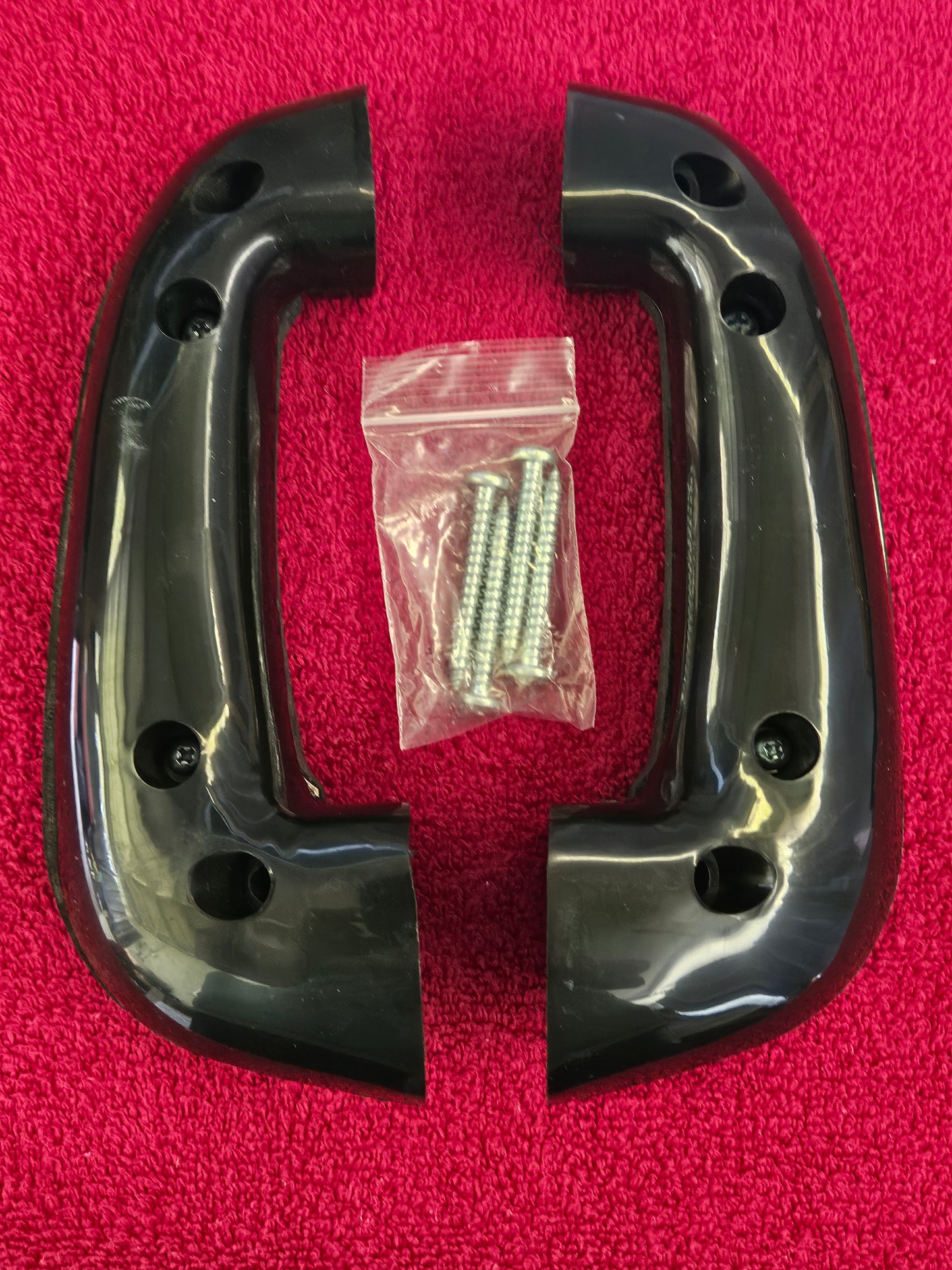 1949-1956 Ford BAAA-8124141 Black Arm Rests Pair NEW
