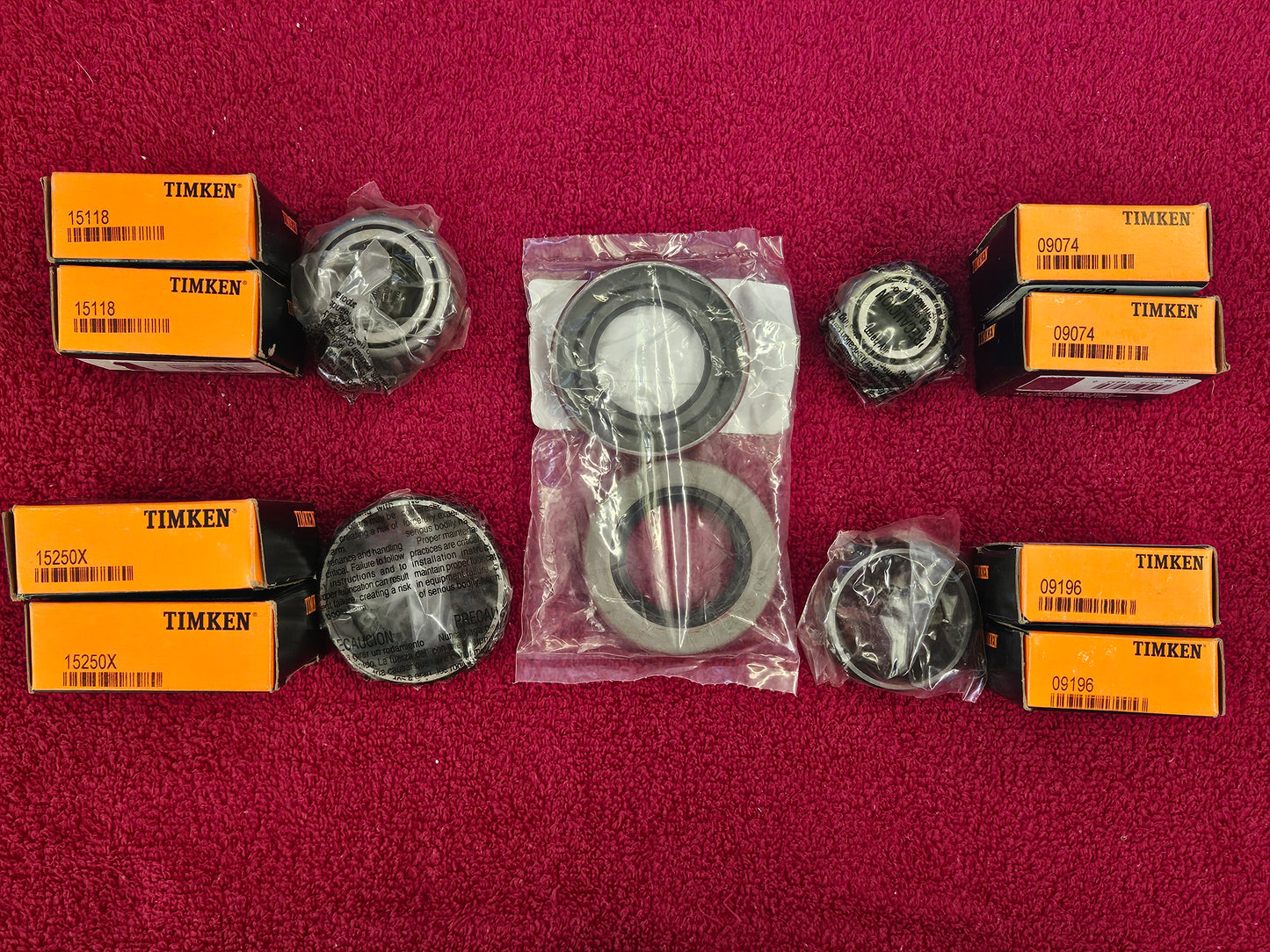 1928-1948 Ford Front Wheel Bearings Races Seals Complete Timken Kit NEW