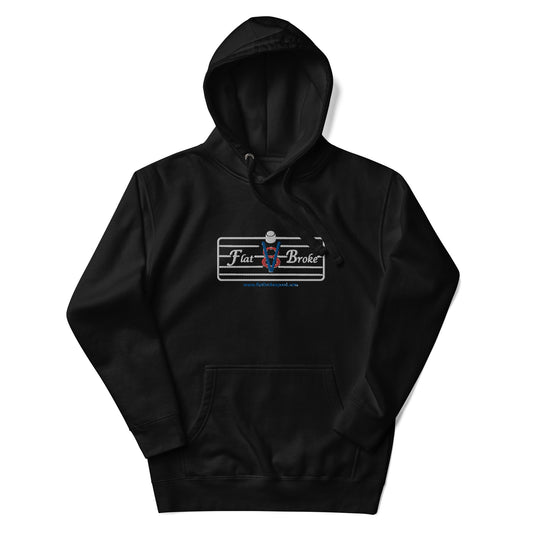 Pullover Hoodie - Flat Broke Ford Flathead V8