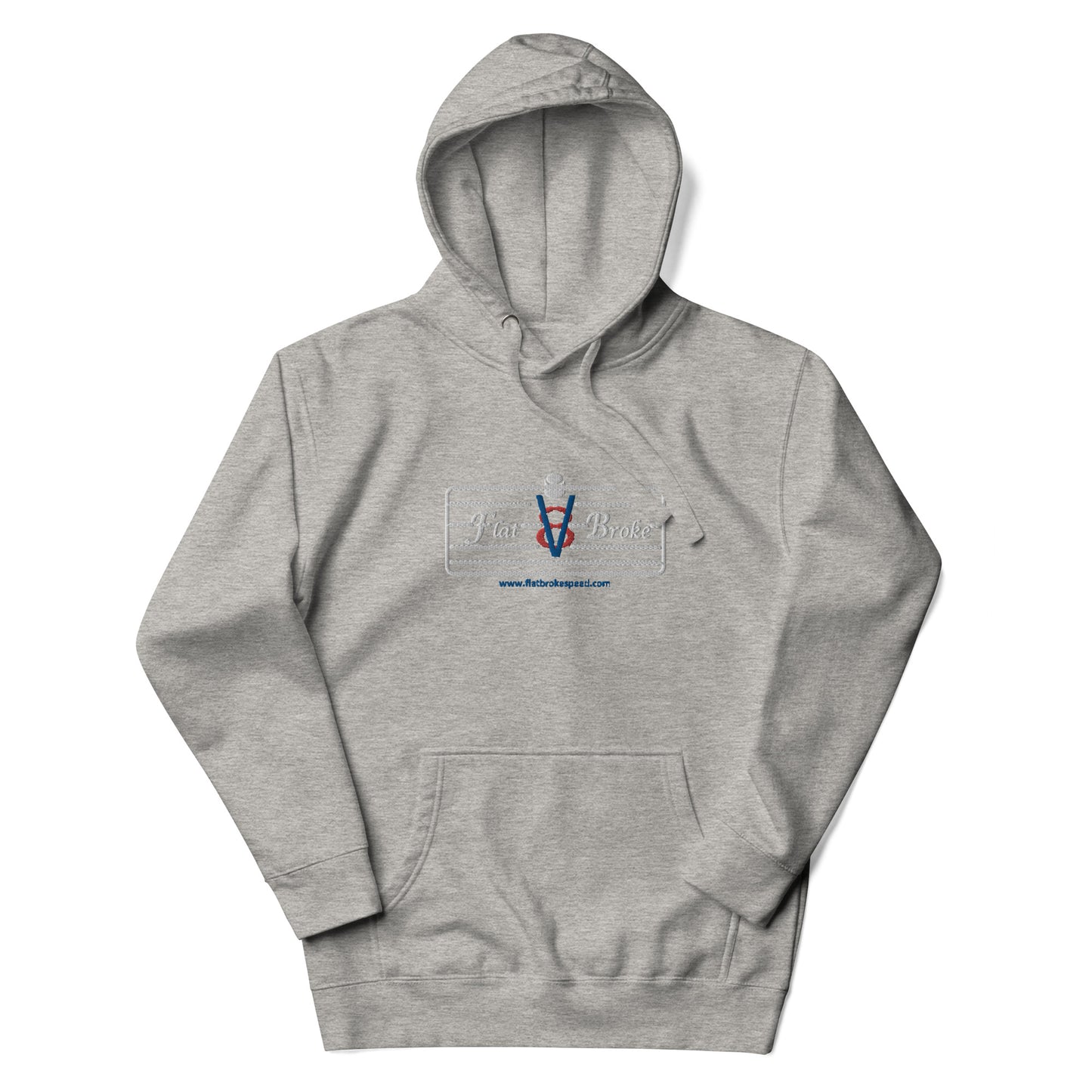 Pullover Hoodie - Flat Broke Ford Flathead V8