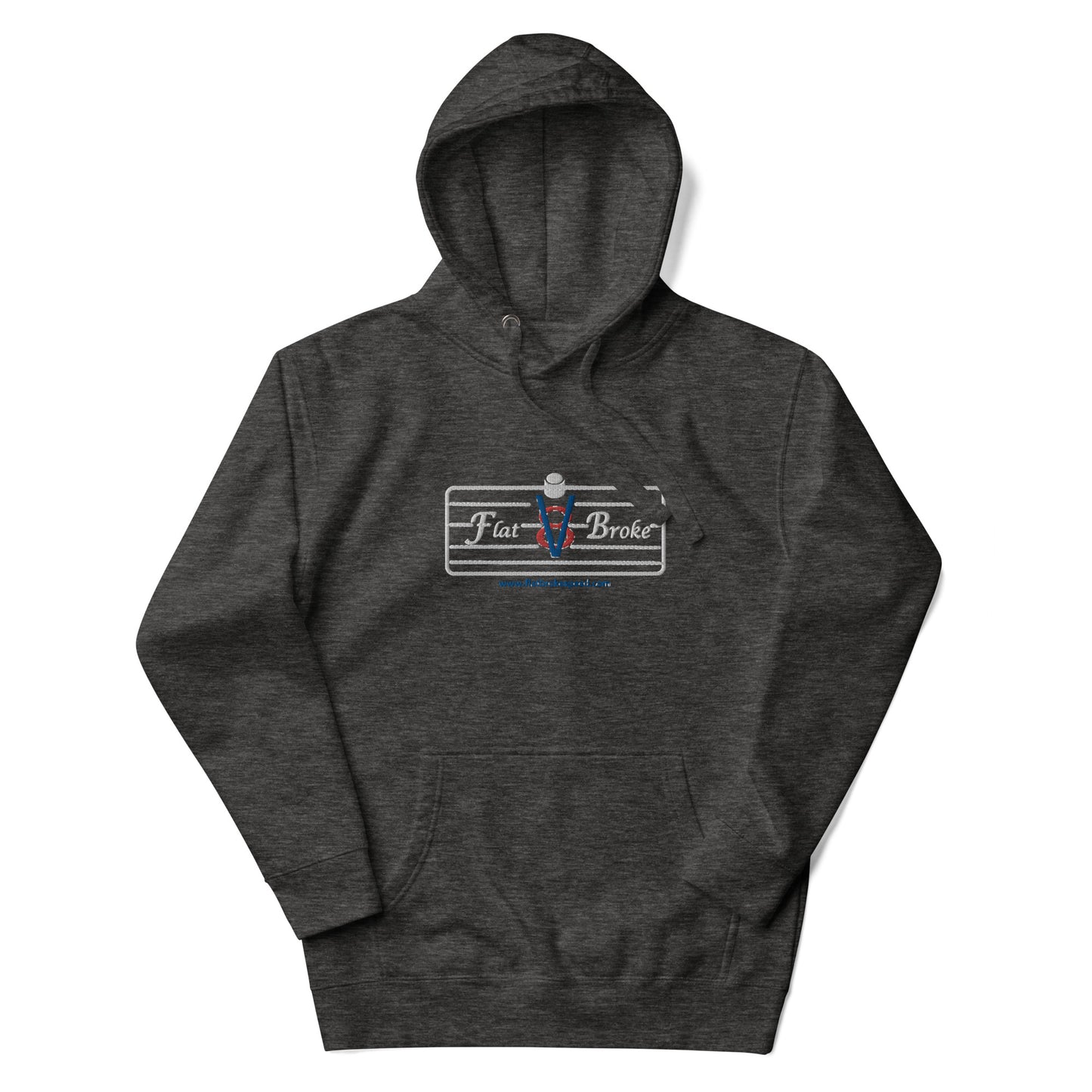 Pullover Hoodie - Flat Broke Ford Flathead V8