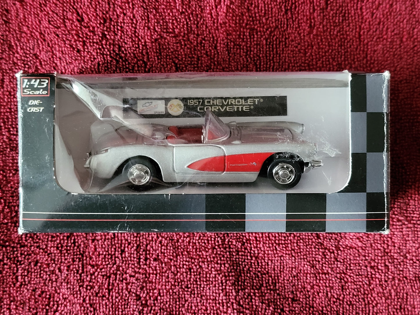 1957 Chevrolet Corvette Convertible Novelty Inc City Cruiser Collection 1:43 NEW