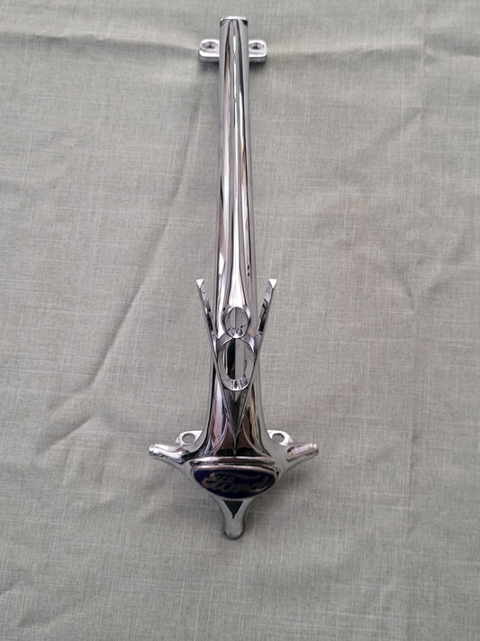 1936 Ford Car V8 Grille Ornament Blue Script Emblem Coupe Sedan Excellent Drake Used