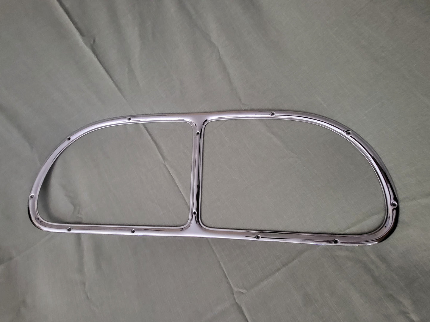 1937-40 Ford Rear Window Chrome Garnish Trim Molding Coupe Sedan Great Original