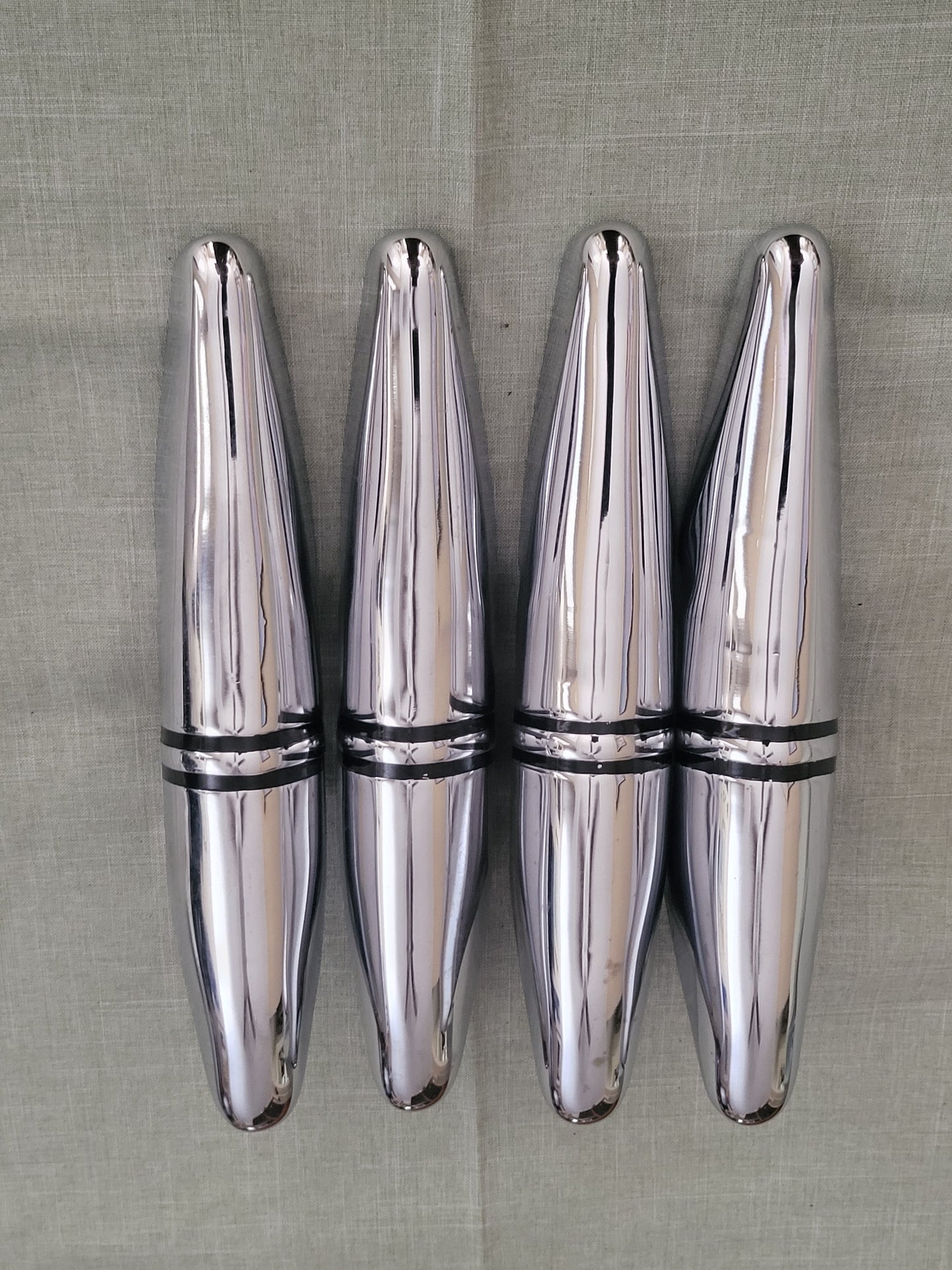 1935 1936 Ford Chrome Bumper Guards Front Rear - Set of 4 Excellent Original