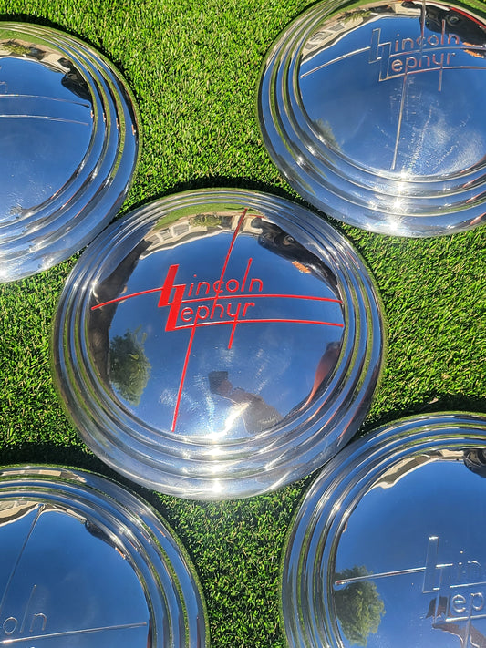 1936 1939 Rare Lincoln Zephyr Wide 5 Wheel Covers Hubcaps Set of 5 Mint Original