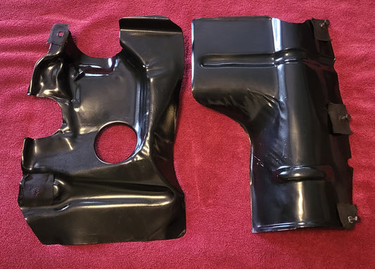 1935-1936 Ford Engine Splash Pans PAIR Flathead V8 Correct Excellent Original