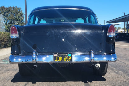 1955 Chevy 210 Del Ray 2-Door Post 383 Stroker 200R4 Black Lacquer SOLD