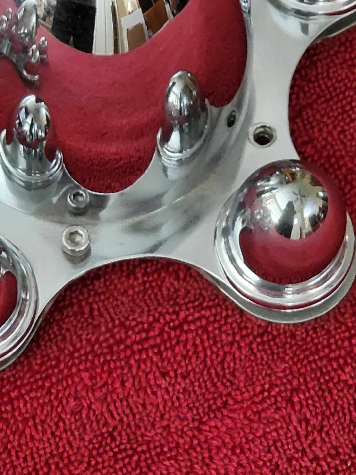 Chrome Spider Bullet Center Wheel Hub Caps 5 on 5 Bolt Pattern Pair Great Condition